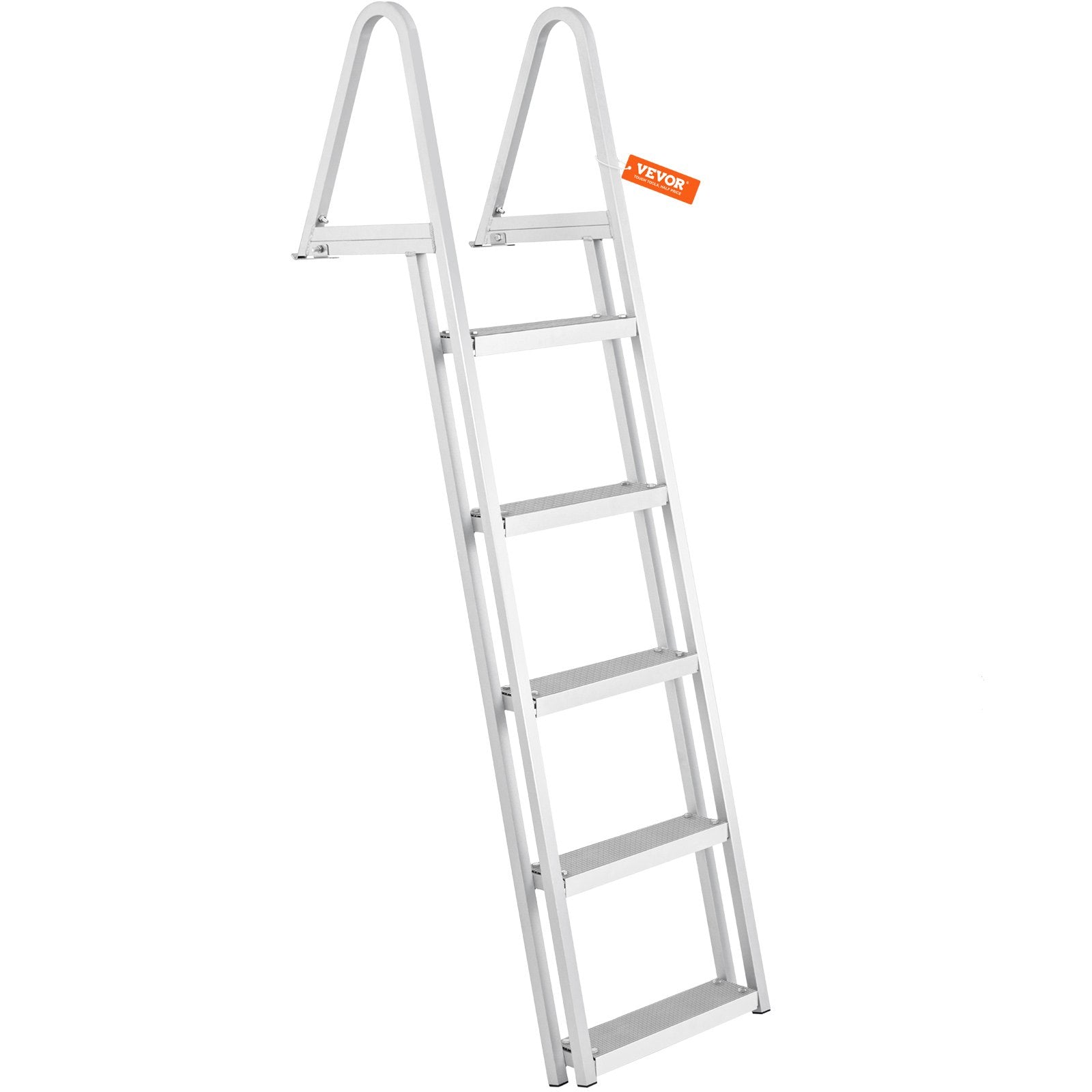 Removable Dock Ladder 5 Steps, 159 kg Load Capacity, Pontoon Boat Ladder with 4'' Wide Step & Nonslip Design V952-MTXTCXSJFHXJDO516V0
