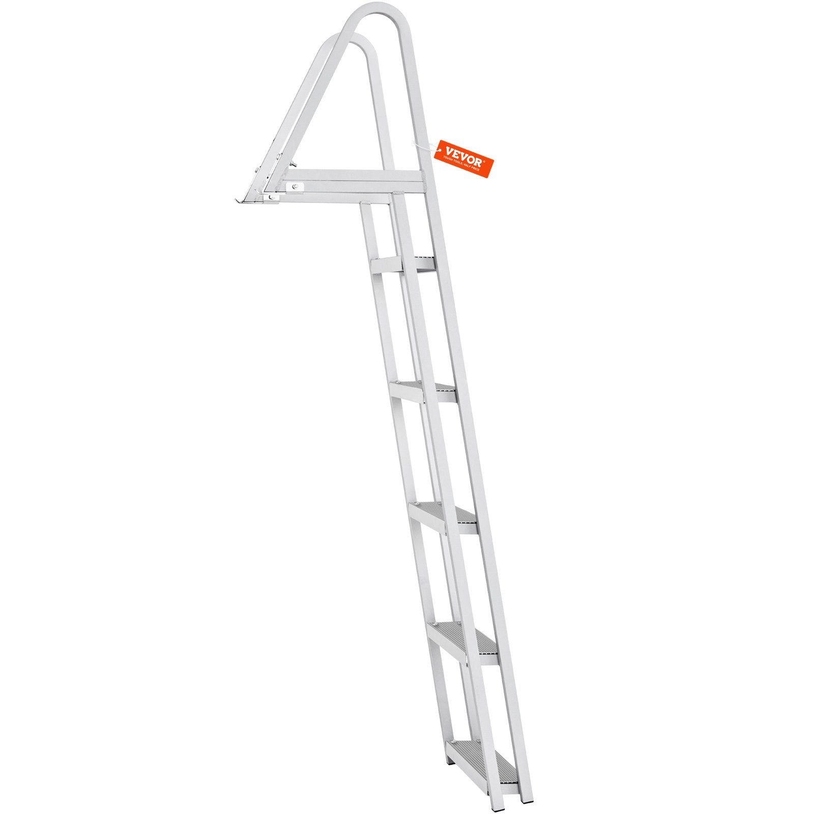 Removable Dock Ladder 5 Steps, 159 kg Load Capacity, Pontoon Boat Ladder with 4'' Wide Step & Nonslip Design V952-MTXTCXSJFHXJDO516V0