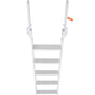 Dock Ladder Flip Up 5 Steps, 350lbs Load Capacity, Aluminum Pontoon Boat Ladder with 4" Wide Step & Nonslip V952-MTXTSFSJFHXJDZKVCV0