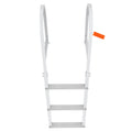 Dock Ladder, Removable 3 Steps, 227 kg Load Capacity, Aluminum Alloy Pontoon Boat Ladder with 7.9 cm Wide V952-MTZTCXSJFHXJDP38PV0