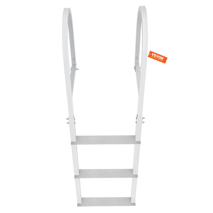 Dock Ladder, Removable 3 Steps, 227 kg Load Capacity, Aluminum Alloy Pontoon Boat Ladder with 7.9 cm Wide V952-MTZTCXSJFHXJDP38PV0