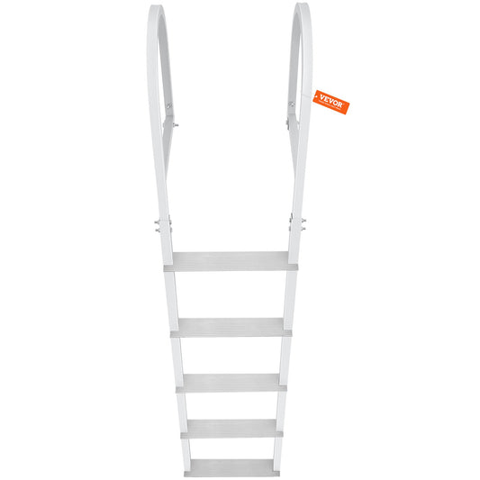 Dock Ladder, Removable 5 Steps, 227 kgs Load Capacity, Aluminum Alloy Pontoon Boat Ladder with 3.1'' Wide V952-MTZTCXSJFHXJDR9U9V0