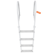 Dock Ladder, Removable 4 Steps, 500 lbs Load Capacity, Aluminum Alloy Pontoon Boat Ladder with 3.1'' Wide V952-MTZTCXSJFHXJDT0PBV0