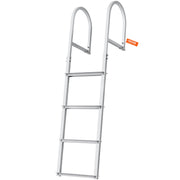 Dock Ladder, Removable 4 Steps, 500 lbs Load Capacity, Aluminum Alloy Pontoon Boat Ladder with 3.1'' Wide V952-MTZTCXSJFHXJDT0PBV0