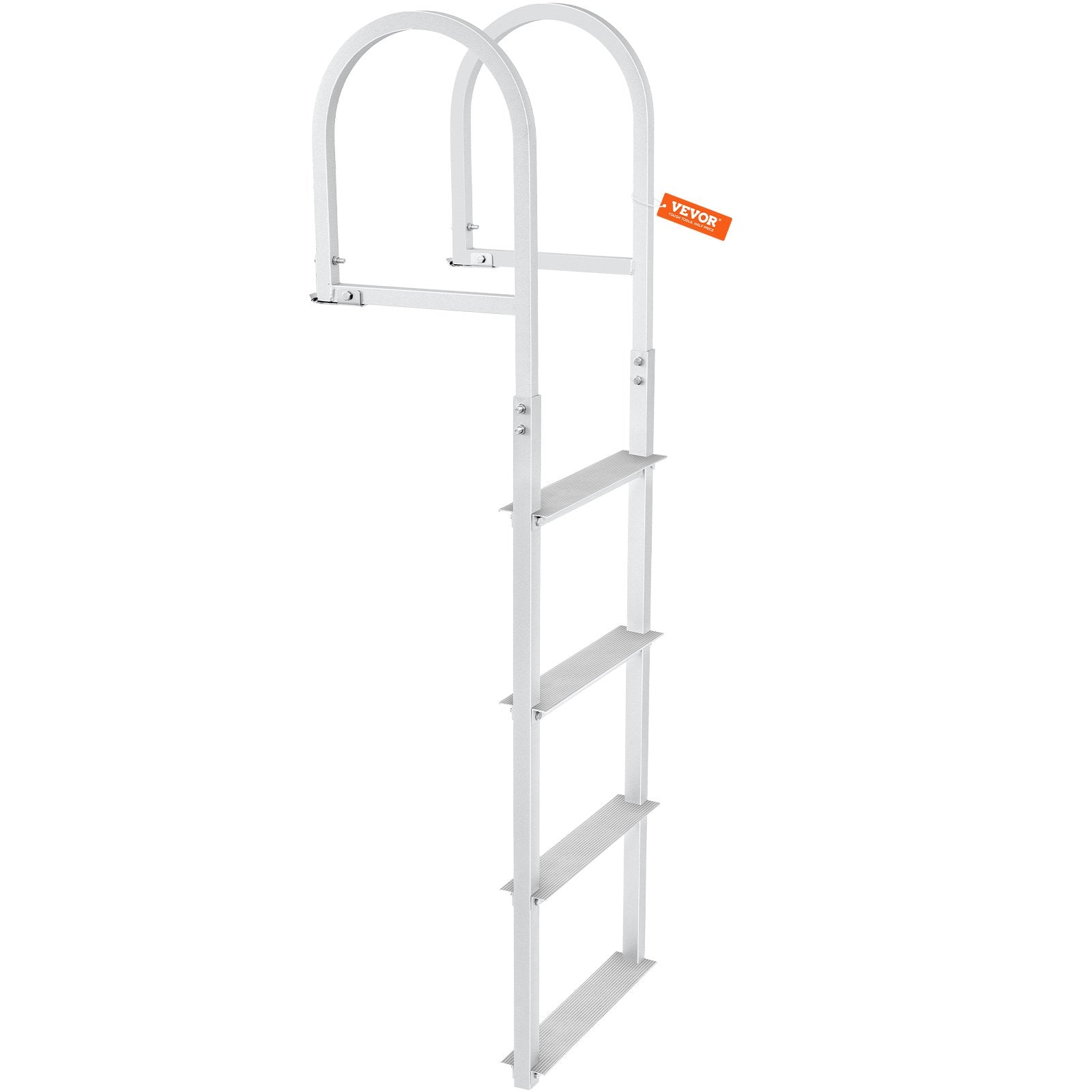 Dock Ladder, Removable 4 Steps, 500 lbs Load Capacity, Aluminum Alloy Pontoon Boat Ladder with 3.1'' Wide V952-MTZTCXSJFHXJDT0PBV0