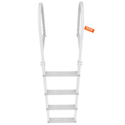Dock Ladder, Removable 4 Steps, 500 lbs Load Capacity, Aluminum Alloy Pontoon Boat Ladder with 3.1'' Wide V952-MTZTCXSJFHXJDT0PBV0