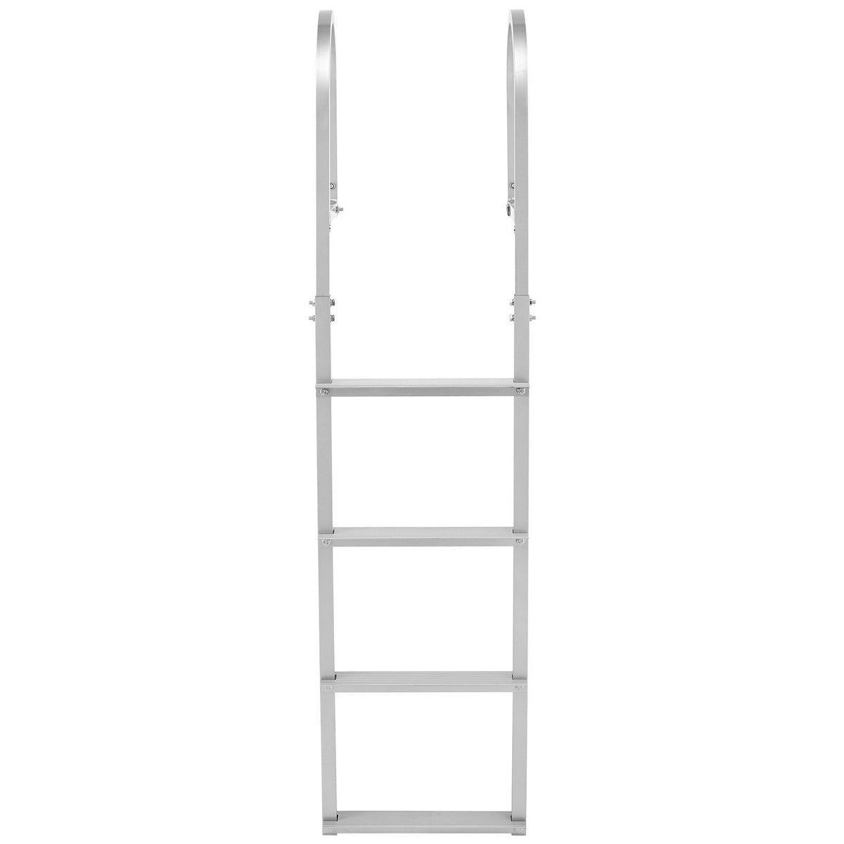 Removable Dock Ladder, 4 Steps, Aluminum Alloy Pontoon Boat Swim Ladder, with Non-Slip Wide Steps, 227 kg V952-MTZTCXSWPJ50ALQSF001V0
