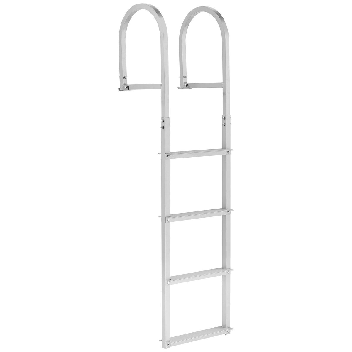 Removable Dock Ladder, 4 Steps, Aluminum Alloy Pontoon Boat Swim Ladder, with Non-Slip Wide Steps, 227 kg V952-MTZTCXSWPJ50ALQSF001V0