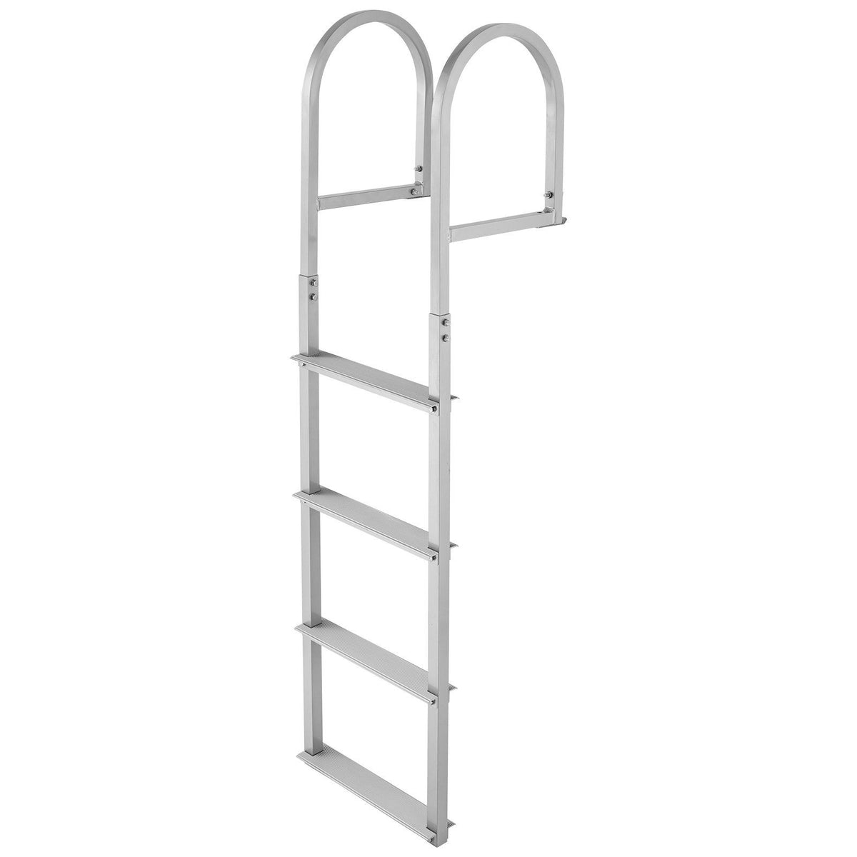 Removable Dock Ladder, 4 Steps, Aluminum Alloy Pontoon Boat Swim Ladder, with Non-Slip Wide Steps, 227 kg V952-MTZTCXSWPJ50ALQSF001V0