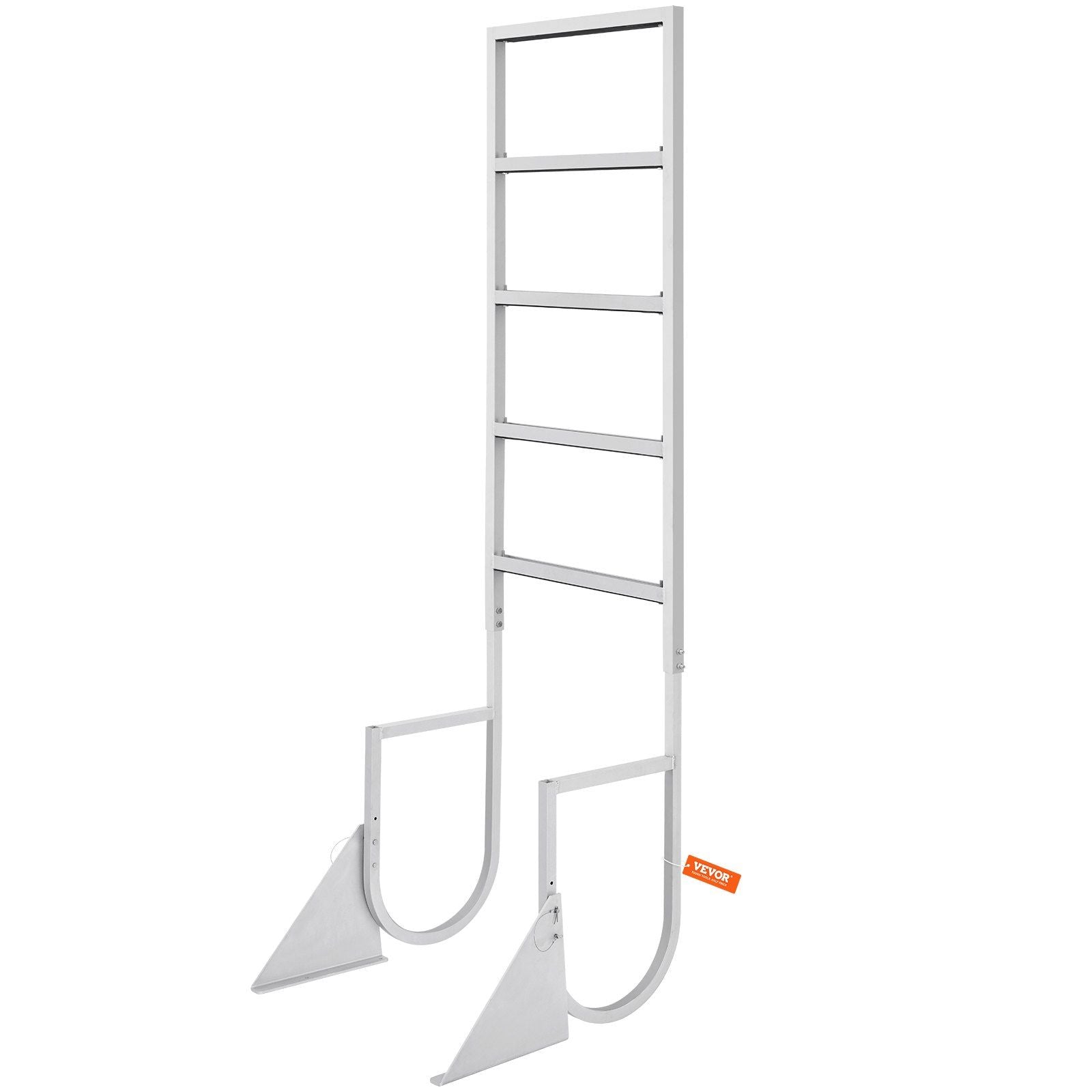Dock Ladder, Flip-Up 5 Steps, 350 lbs Load Capacity, Aluminum Alloy Pontoon Boat Ladder with 2'' Wide Step & V952-MTZTSFSJFHXJD7UOHV0