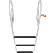 Dock Ladder, Flip-Up 3 Steps, 159 kg Load Capacity, Aluminum Alloy Pontoon Boat Ladder with 50.8 mm Wide Step V952-MTZTSFSJFHXJDD9C0V0