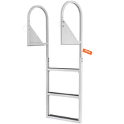 Dock Ladder, Flip-Up 3 Steps, 159 kg Load Capacity, Aluminum Alloy Pontoon Boat Ladder with 50.8 mm Wide Step V952-MTZTSFSJFHXJDD9C0V0