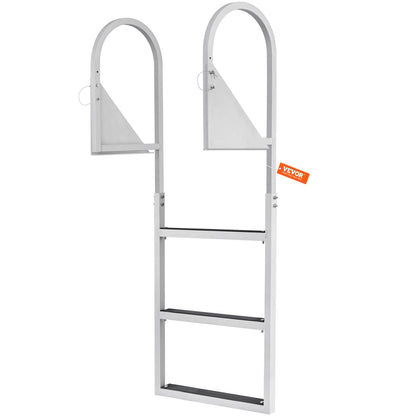 Dock Ladder, Flip-Up 3 Steps, 159 kg Load Capacity, Aluminum Alloy Pontoon Boat Ladder with 50.8 mm Wide Step V952-MTZTSFSJFHXJDD9C0V0