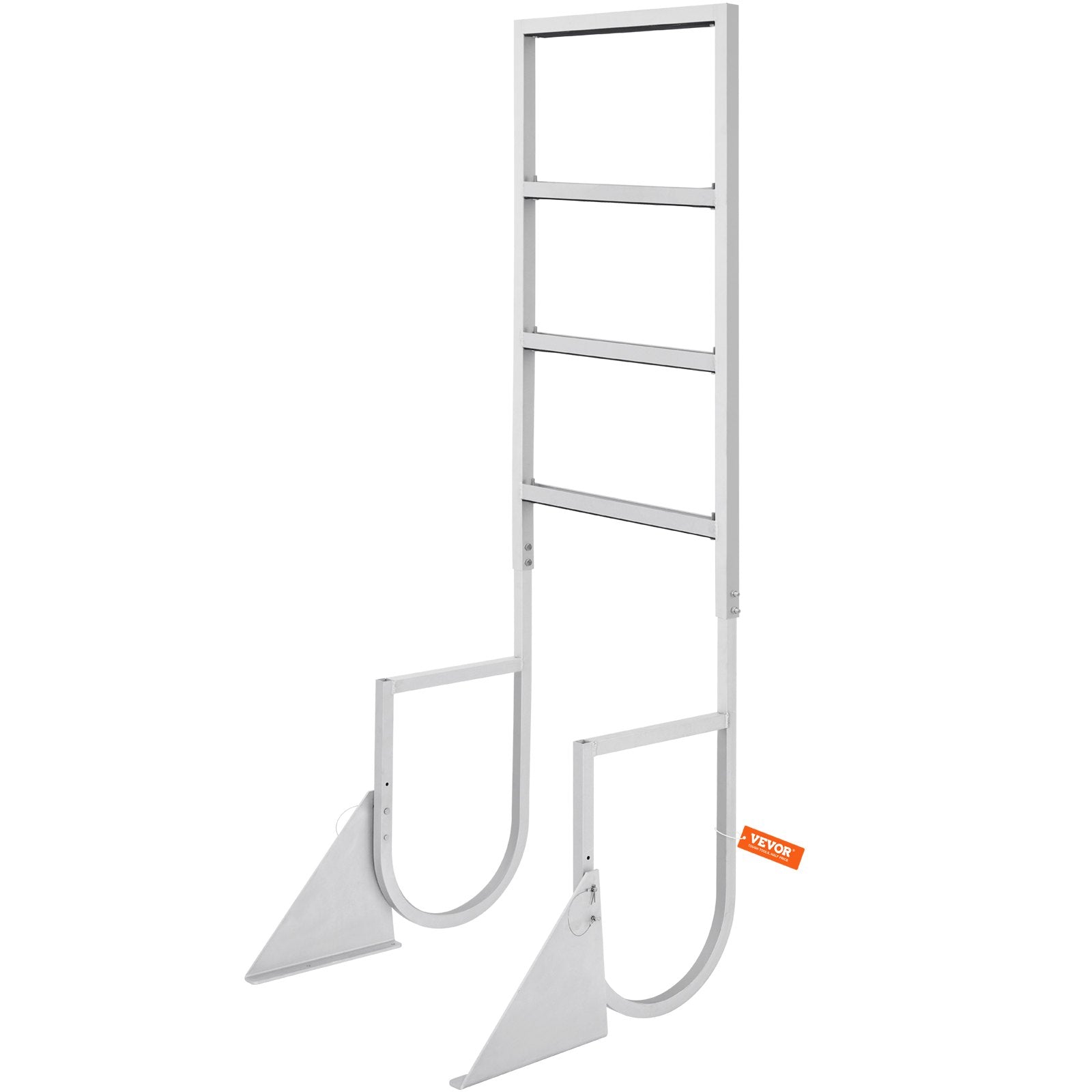 Dock Ladder, Flip-Up 4 Steps, 159 kg Load Capacity, Aluminum Alloy Pontoon Boat Ladder with 50.8 mm Wide Step V952-MTZTSFSJFHXJDNMHPV0