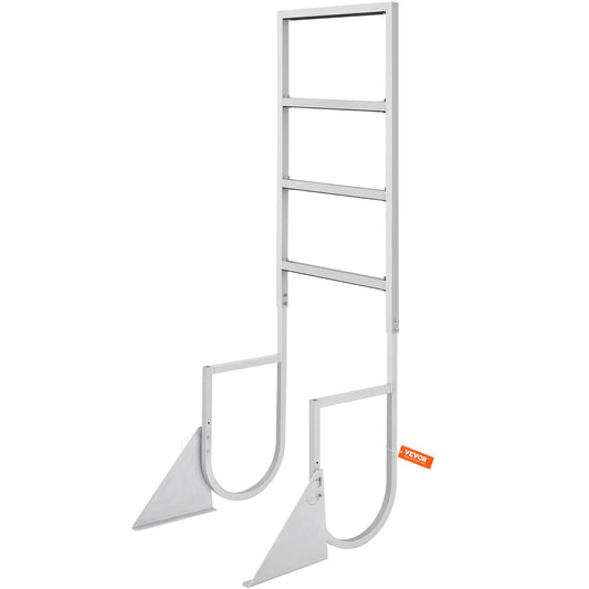 Dock Ladder, Flip-Up 4 Steps, 159 kg Load Capacity, Aluminum Alloy Pontoon Boat Ladder with 50.8 mm Wide Step V952-MTZTSFSJFHXJDNMHPV0