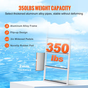 Dock Ladder, Flip-Up 4 Steps, 159 kg Load Capacity, Aluminum Alloy Pontoon Boat Ladder with 50.8 mm Wide Step V952-MTZTSFSJFHXJDNMHPV0