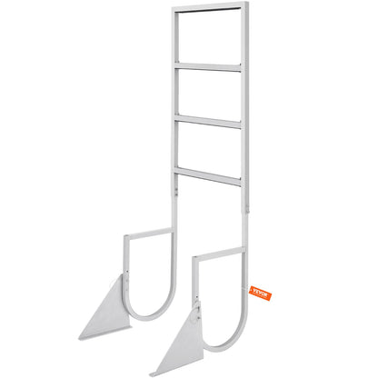 Dock Ladder, Flip-Up 4 Steps, 159 kg Load Capacity, Aluminum Alloy Pontoon Boat Ladder with 50.8 mm Wide Step V952-MTZTSFSJFHXJDNMHPV0