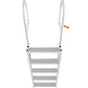 Dock Ladder, Retractable 5 Steps, 350 lbs Load Capacity, Aluminum Alloy Pontoon Boat Ladder with V952-MTZTSSSWJFHXJQFTNV0