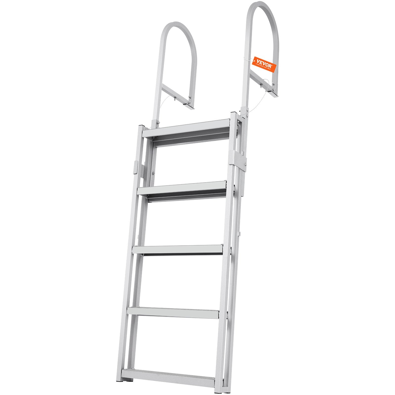 Dock Ladder, Retractable 5 Steps, 350 lbs Load Capacity, Aluminum Alloy Pontoon Boat Ladder with V952-MTZTSSSWJFHXJQFTNV0