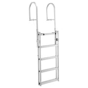 Retractable Dock Ladder, 5 Steps, Aluminum Alloy Pontoon Boat Swim Ladder, with Non-Slip Wide Steps, 159 kg V952-MTZTSSSWPJ356MH3V001V0