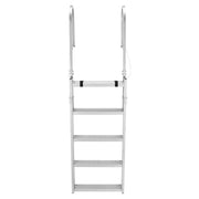 Retractable Dock Ladder, 5 Steps, Aluminum Alloy Pontoon Boat Swim Ladder, with Non-Slip Wide Steps, 159 kg V952-MTZTSSSWPJ356MH3V001V0