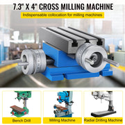 Milling Machine Cross Slide Worktable 4''x7.3'' 2 Axis Compound Precision V952-MX-75GZT000000001V0