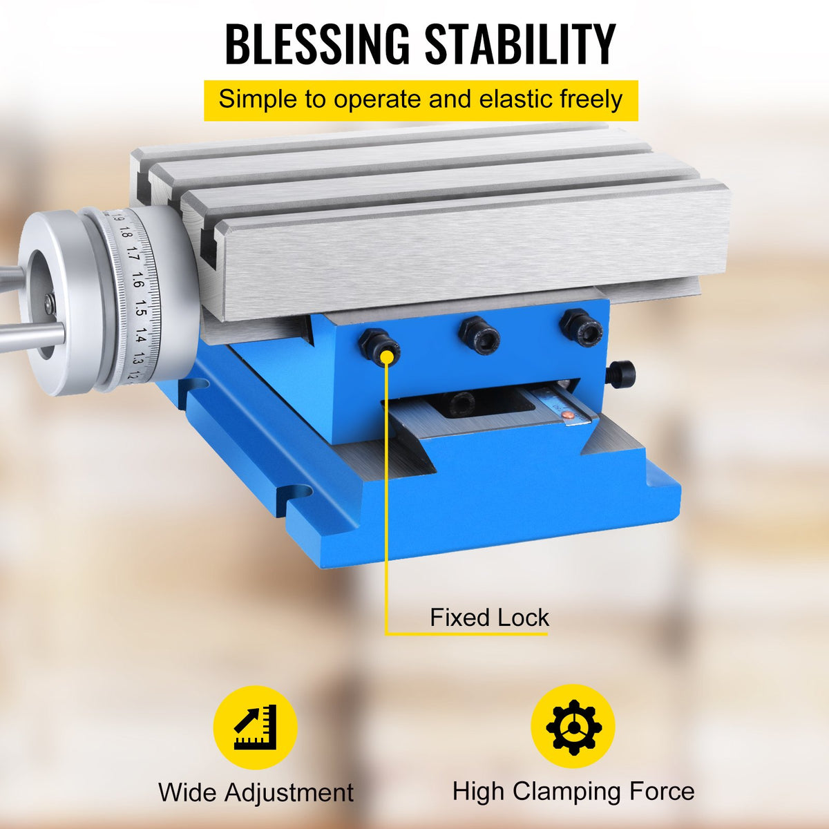 Milling Machine Cross Slide Worktable 4''x7.3'' 2 Axis Compound Precision V952-MX-75GZT000000001V0