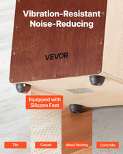 Cajon Box Drum, with Internal Snare Wires, Lightweight Wooden Percussion Box, Portable Birch Wood Drum V952-MXGCGKJGXWBXLJYJB001V0