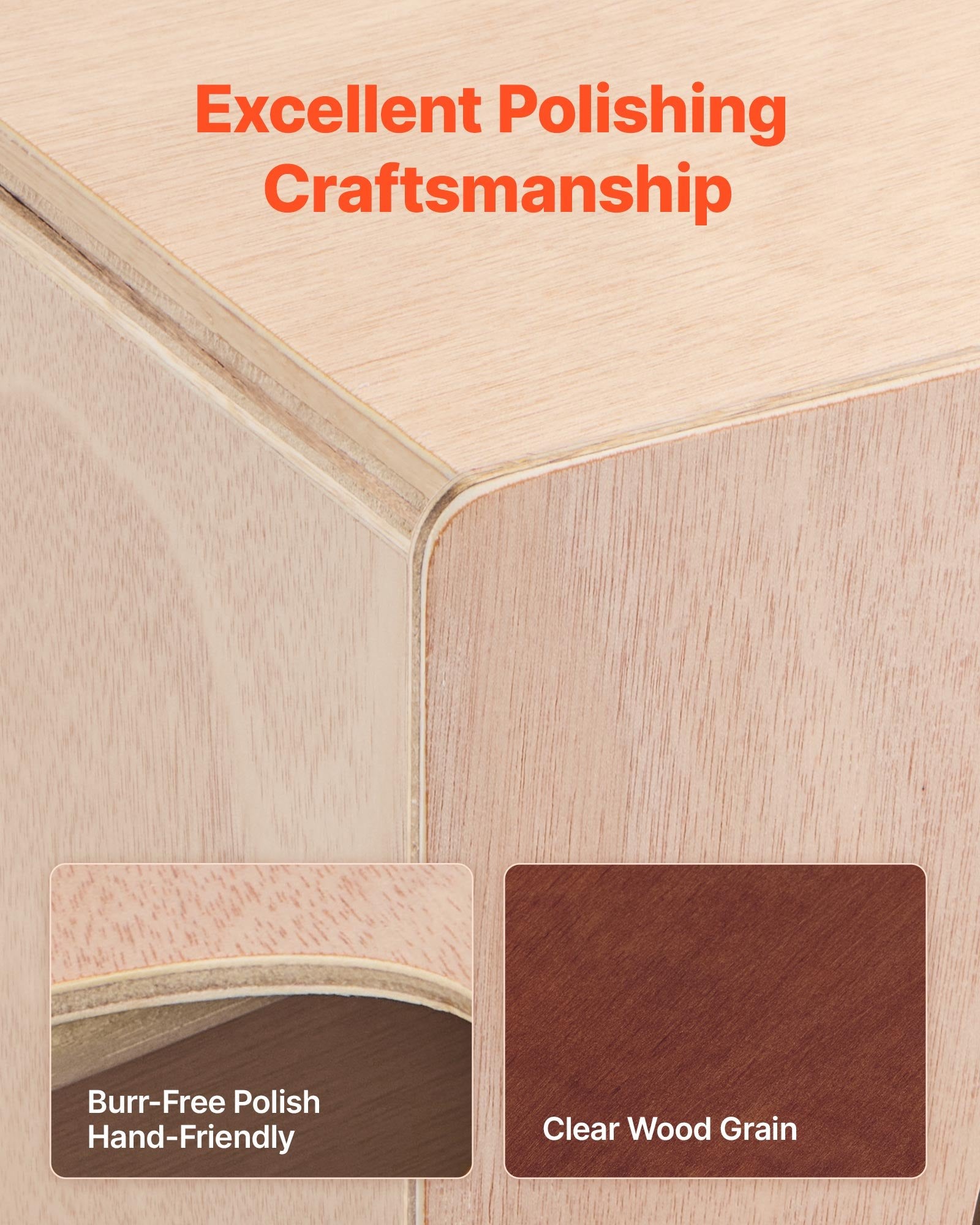 Cajon Box Drum, with Internal Snare Wires, Lightweight Wooden Percussion Box, Portable Birch Wood Drum V952-MXGCGKJGXWBXLJYJB001V0