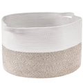 Cotton Rope Storage Basket 87L Woven Blanket Basket 20 x 20 x 14 in V952-MZCWLYZTL22W2SO26V0