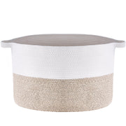Cotton Rope Storage Basket 87L Woven Blanket Basket 20 x 20 x 14 in V952-MZCWLYZTL22W2SO26V0