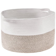 Cotton Rope Storage Basket 87L Woven Blanket Basket 20 x 20 x 14 in V952-MZCWLYZTL22W2SO26V0