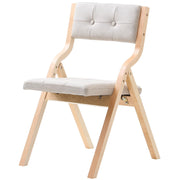 Wooden Folding Chairs with Cushion, Set of 2, Portable Foldable Cushion Chair with Wooden Frame, Modern V952-MZHZZZDYXDFBPPPME001V0