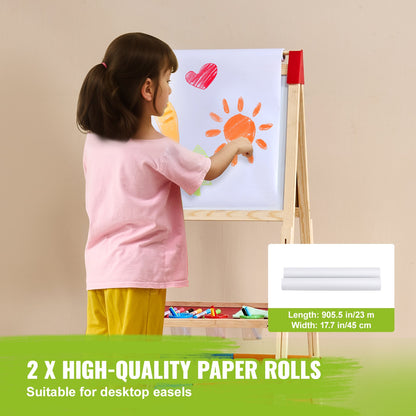 Easel Accessory Set Chalk & Markers & Paper Rolls 32PCS for Standing Easel V952-MZKETHJPJBBH0DQ35V0