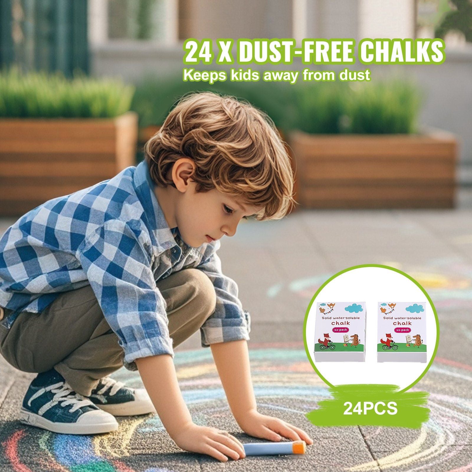Easel Accessory Set, 32 PCS Kid's Art Easel Painting Kit Including Chalks, Dry-Erase Markers & Paper Rolls, V952-MZKETHJPJBBHOR8HNV0
