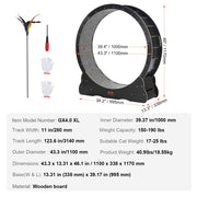 Wooden Cat Exercise Wheel, 43.3" Large Cat Treadmill Wheel for Indoor Cats, Cat Running Wheel with Detachable V952-MZMPBJHSMDB4VD4DSV0
