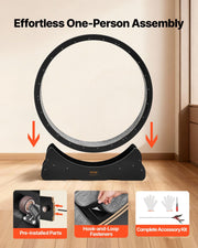 Cat Exercise Wheel, 120 cm Wooden Cat Running Wheel for Indoor Cats up to 12.7 kg, Cats Treadmill with V952-MZMPBJLHSMDB3N5ZN001V0