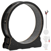 Cat Exercise Wheel, 120 cm Wooden Cat Running Wheel for Indoor Cats up to 12.7 kg, Cats Treadmill with V952-MZMPBJLHSMDB3N5ZN001V0