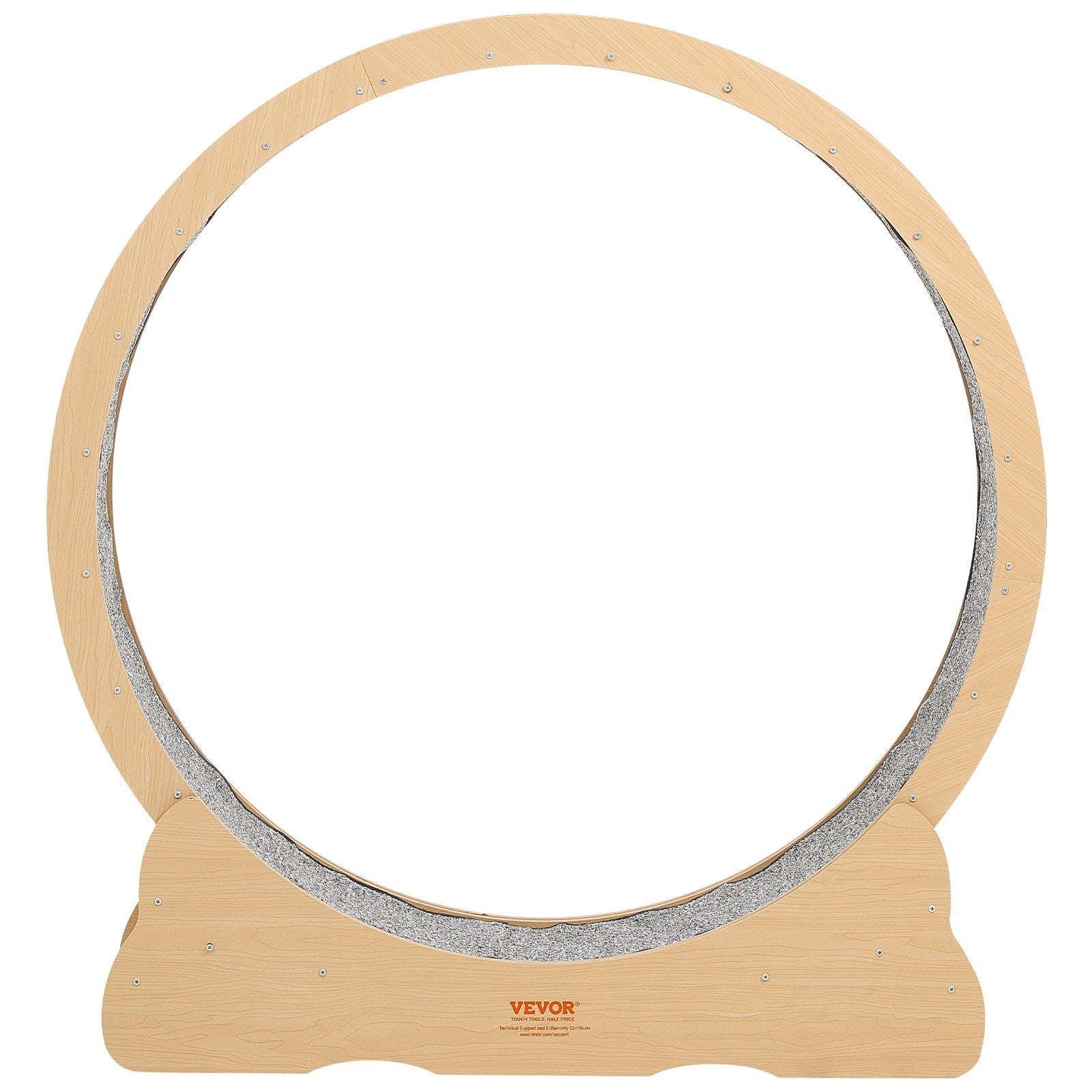 Cat Exercise Wheel, 120cm Wooden Cat Running Wheel for Indoor Cats up to 12.7kg Cats Treadmill with Carpeted V952-MZMPBJMWSMDB3W6JK001V0