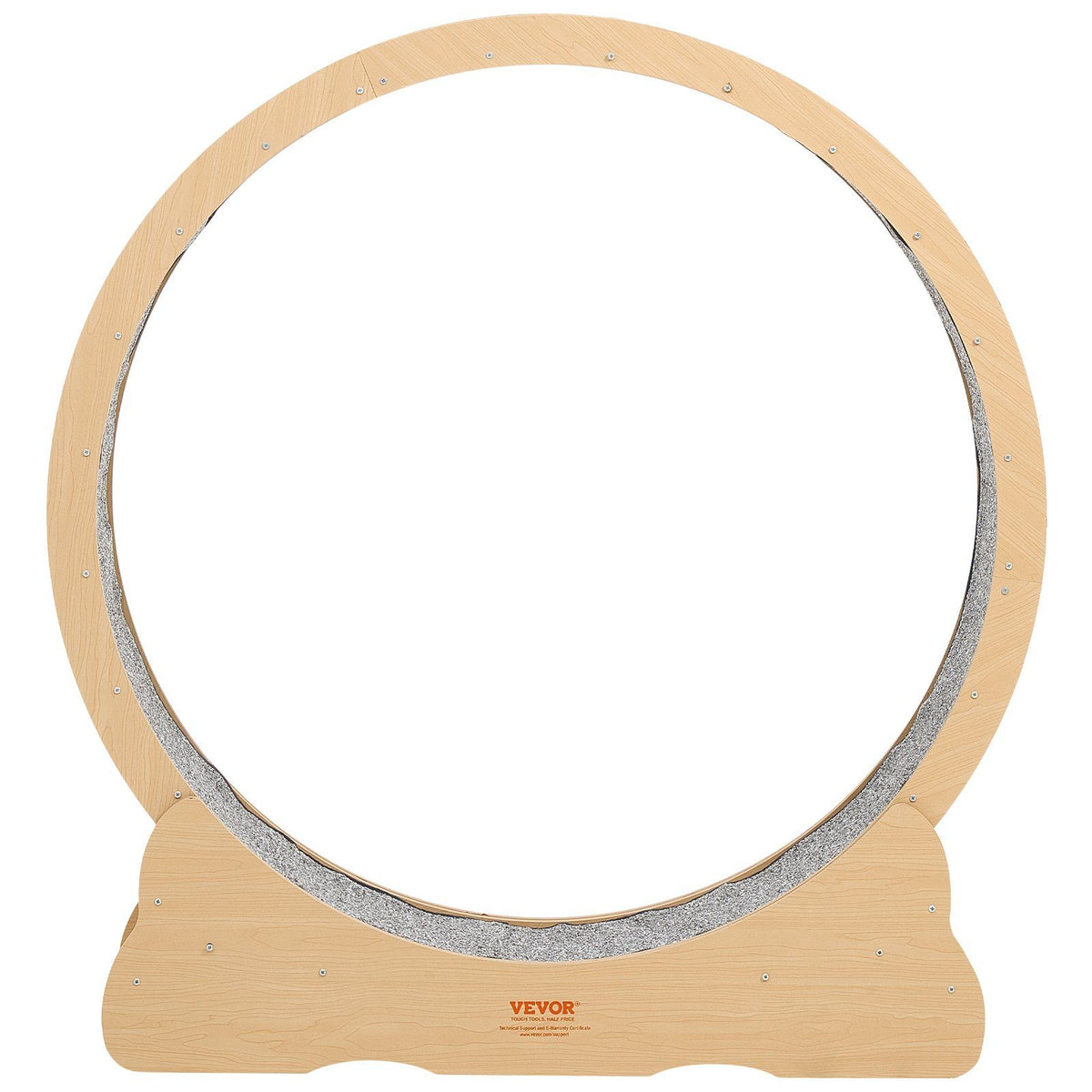Cat Exercise Wheel, 120cm Wooden Cat Running Wheel for Indoor Cats up to 12.7kg Cats Treadmill with Carpeted V952-MZMPBJMWSMDB3W6JK001V0