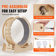 Cat Exercise Wheel, Large Cat Treadmill Wheel for Indoor Cats, 35.8 inch Cat Running Wheel with Detachable V952-MZMPBJYMSMDBCOLWSV0