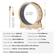 Cat Exercise Wheel, Large Cat Treadmill Wheel for Indoor Cats, 35.8 inch Cat Running Wheel with Detachable V952-MZMPBJYMSMDBCOLWSV0