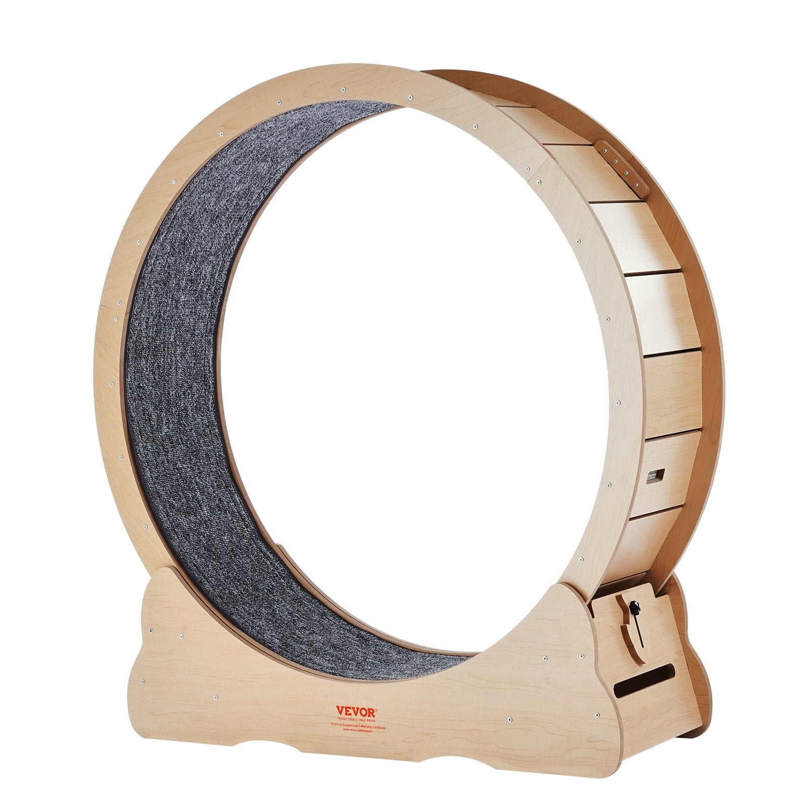 Wooden Cat Exercise Wheel, 43.3" Large Cat Treadmill Wheel for Indoor Cats, Cat Running Wheel with Detachable V952-MZMPBJYMSMDBOHXZ2V0