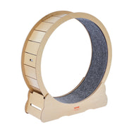 Wooden Cat Exercise Wheel, 43.3" Large Cat Treadmill Wheel for Indoor Cats, Cat Running Wheel with Detachable V952-MZMPBJYMSMDBOHXZ2V0