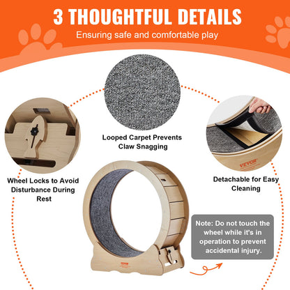Cat Exercise Wheel Large Cat Treadmill Wheel for Indoor Cats 29.5 inch V952-MZMPBJYMSMDBZFT86V0