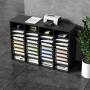 Wood Literature Organizer, 36 Compartments, File Sorter with Removable Shelves, Mailboxes Slot for Office V952-MZWJZLFPJBH363KG5V0