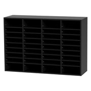 Wood Literature Organizer, 36 Compartments, File Sorter with Removable Shelves, Mailboxes Slot for Office V952-MZWJZLFPJBH363KG5V0