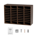 Literature Organizers, 36 Compartments Office Mailbox with Adjustable Shelves, Wood Literature Sorter V952-MZWJZLFPJBH36S6H5V0