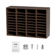 Literature Organizers, 36 Compartments Office Mailbox with Adjustable Shelves, Wood Literature Sorter V952-MZWJZLFPJBH36S6H5V0