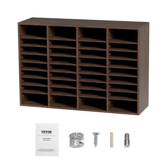 Literature Organizers, 36 Compartments Office Mailbox with Adjustable Shelves, Wood Literature Sorter V952-MZWJZLFPJBH36S6H5V0